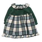 Juliana Abito Manica Lunga Stampa Fantasia Verde per Neonata 25646X VERDE JULIANA 