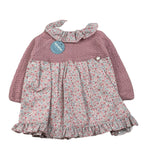 Juliana Abito Manica Lunga Fantasia Floreale Rosa per Neonata 25647 ROSA JULIANA 