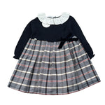 Juliana Abito tinta unita Manica Lunga Blu per Bambina 25653 BLU JULIANA 