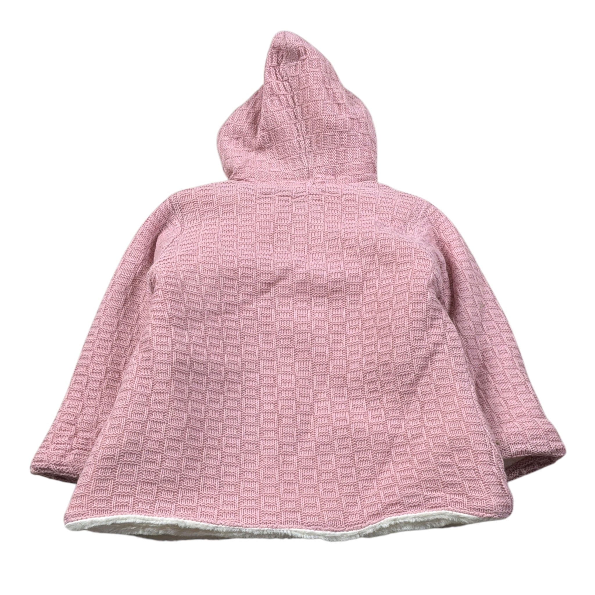 Juliana Cappotto tinta unita con Capuccio Rosa per Bambina 25703J ROSA JULIANA 