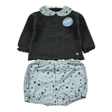 Juliana Completo 2 Pezzi Maglia-Culotte Grigio per Neonata J8102 GRIGIO JULIANA 