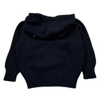 Jurta Maglia con Zip E Cappuccio tinta unita Blu per Neonato KI5K BLU JURTA 