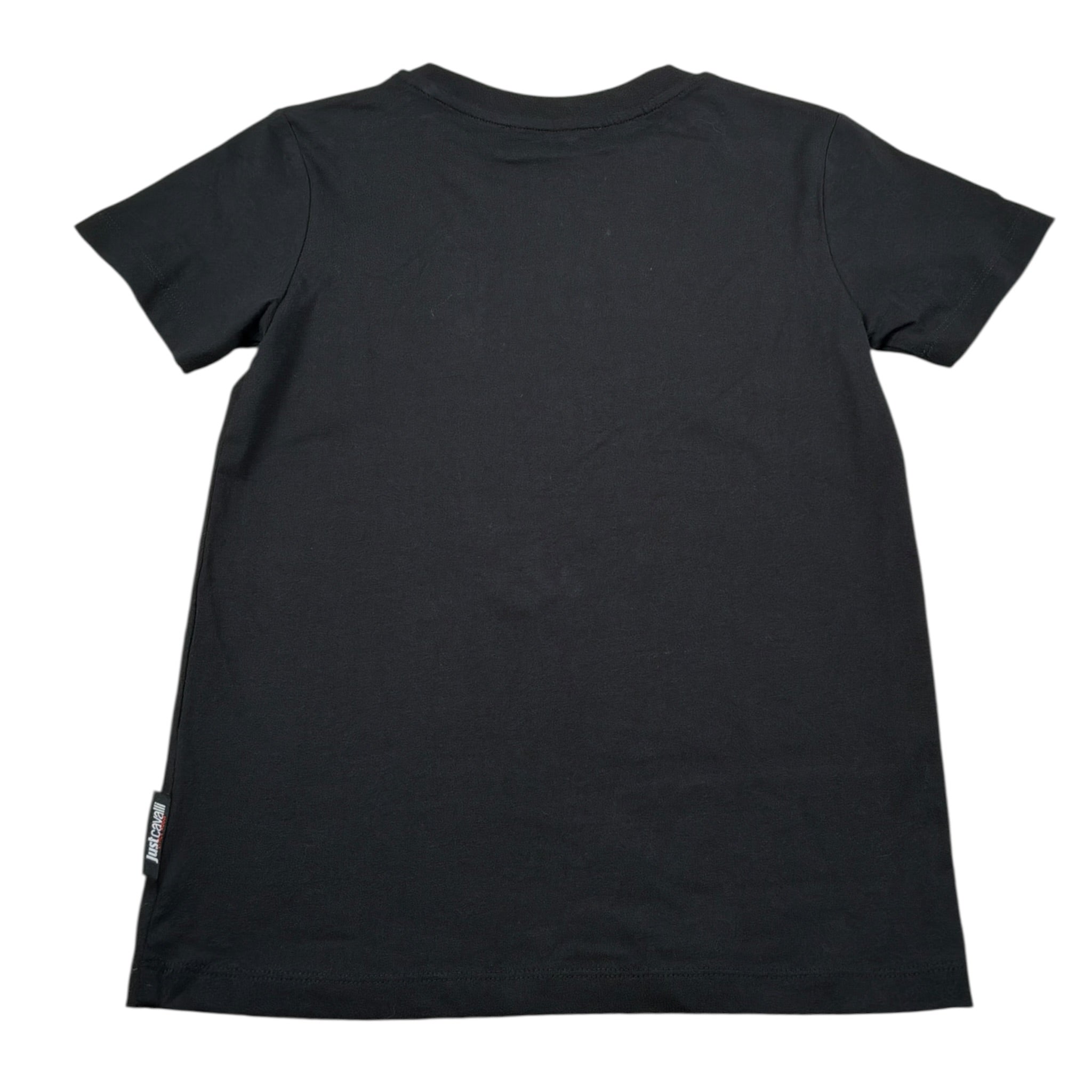 Just Cavalli T-Shirt Girocollo tinta unita con Logo Nero per Bambino JBA26005TS NERO JUST CAVALLI 
