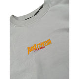Just Cavalli Felpa tinta unita Girocollo con Stampa Grigio per Bambino JBA26007FE GRIGIO JUST CAVALLI 