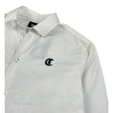 Just Cavalli Camicia Manica Lunga tinta unita con Logo Bianco per Bambino JBA26017CA BIANCO JUST CAVALLI 