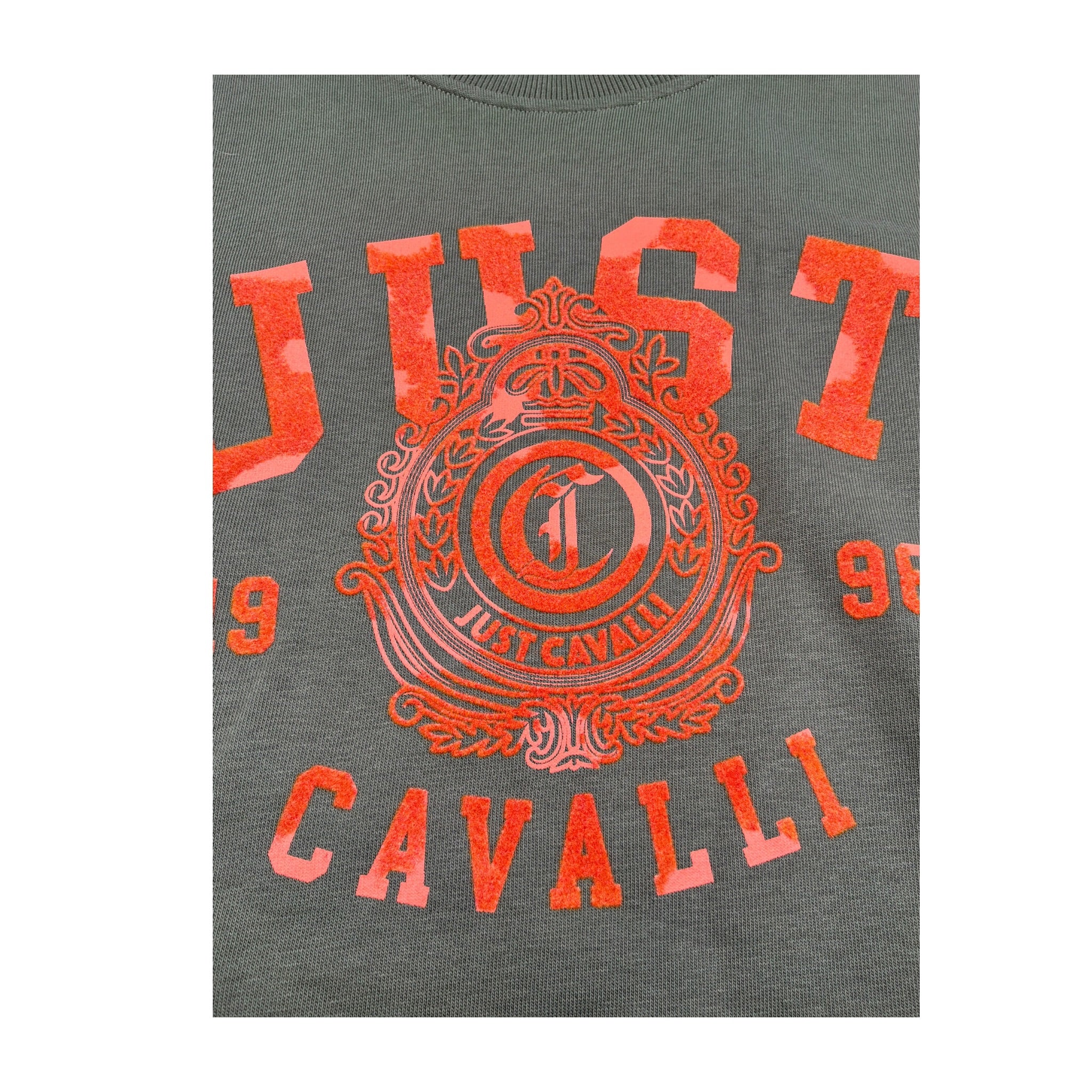 Just Cavalli Felpa Chiusa Girocollo tinta unita Verde per Bambino JBA26031FE VERDE JUST CAVALLI 
