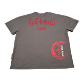 Just Cavalli T-Shirt Girocollo tinta unita con Ricami Grigio per Bambino JBA26038TS GRIGIO JUST CAVALLI 