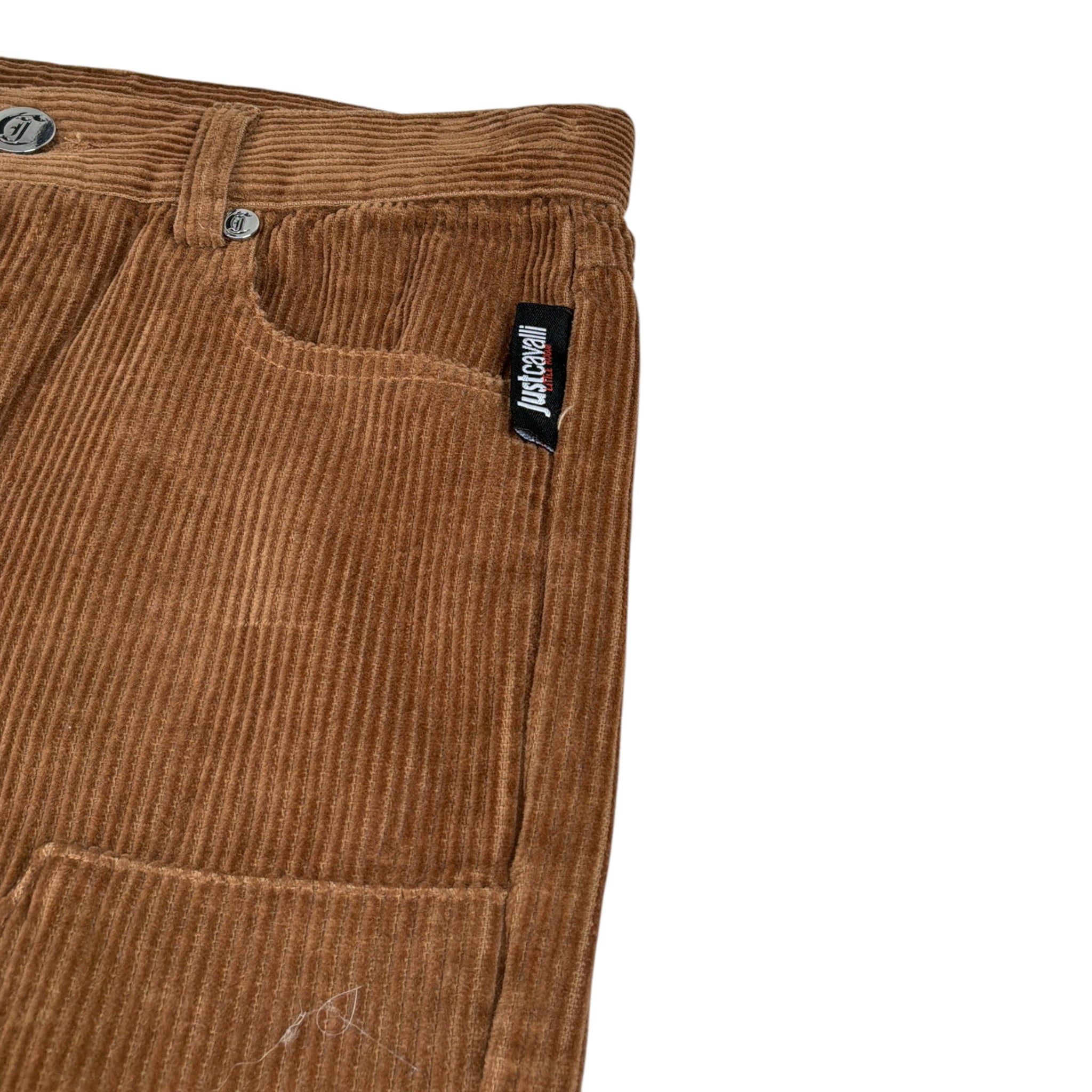 Just Cavalli Pantalone tinta unita con Girovita Regolabile Marrone per Bambino JBA26060PA MARRONE JUST CAVALLI 