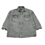Just Cavalli Camicia Manica Lunga In Denim tinta unita Grigio per Bambino JBA26140CA GRIGIO JUST CAVALLI 