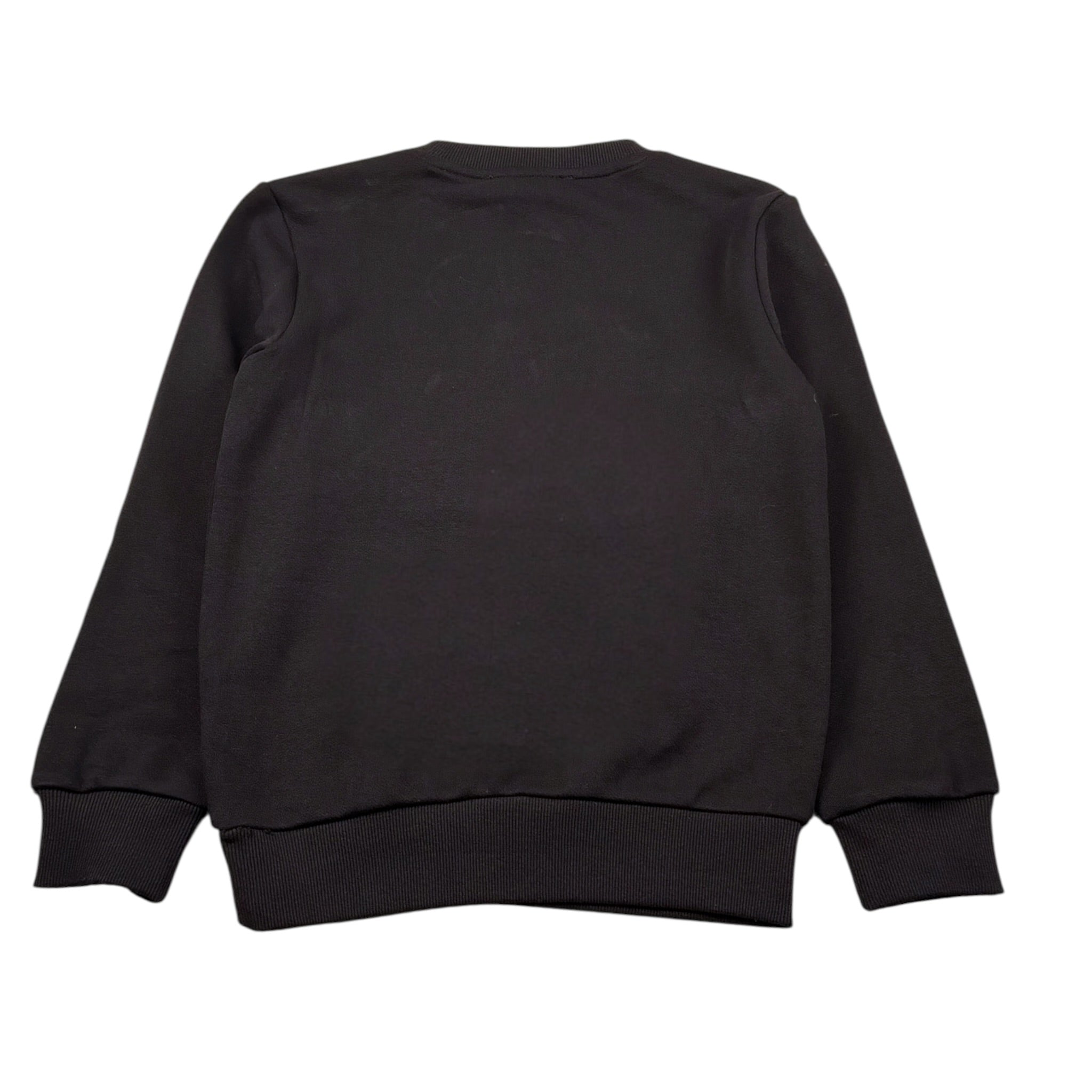 Just Cavalli Felpa Chiusa Girocollo tinta unita con Stampa Nero per Bambino JBA26160FE NERO JUST CAVALLI 