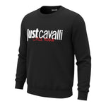 Just Cavalli Felpa tinta unita con Stampa Nero per Bambino JBA26164FE NERO JUST CAVALLI 