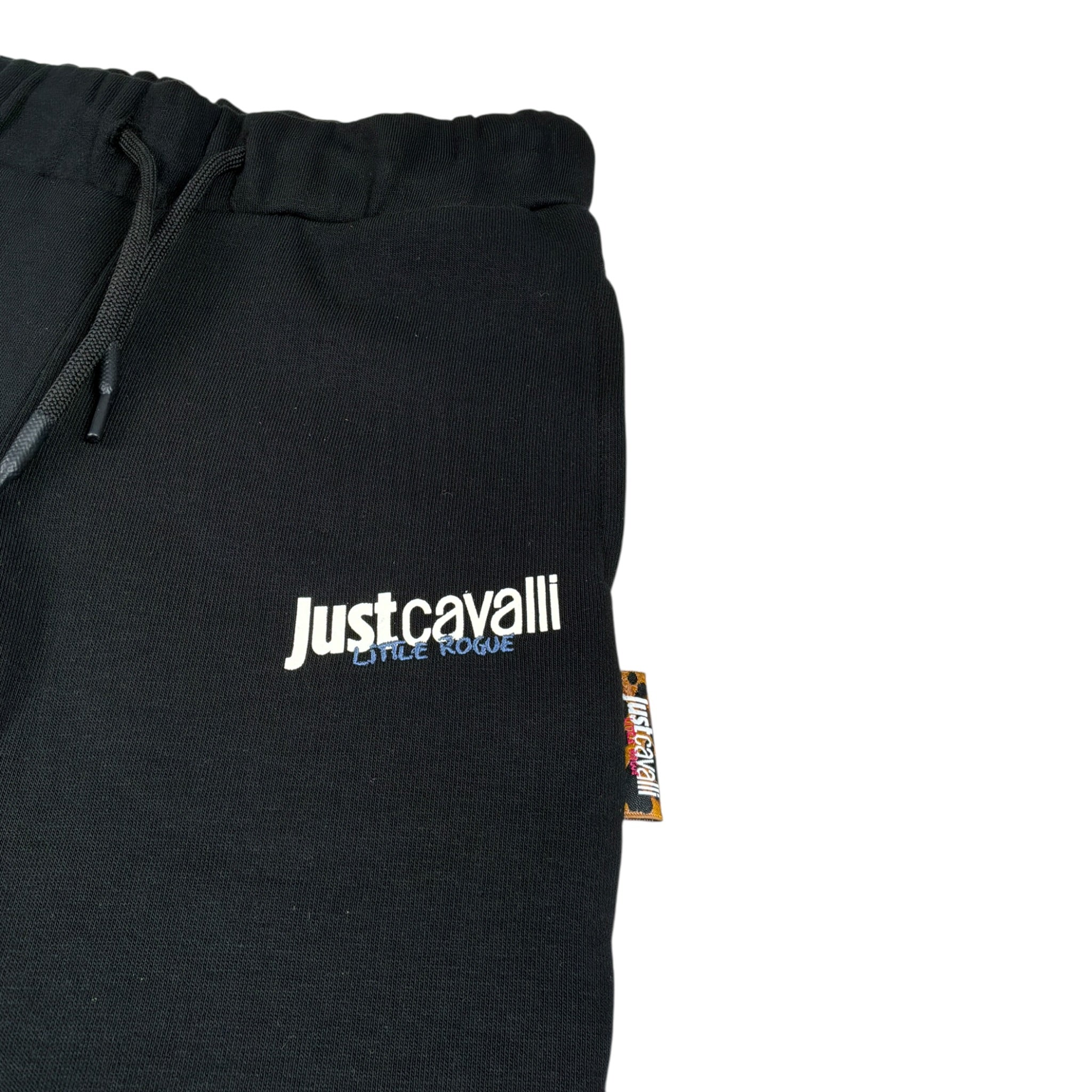 Just Cavalli Pantalone Tuta tinta unita con Logo Nero per Bambino JGA26007PA NERO JUST CAVALLI 