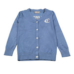 Just Cavalli Cardigan tinta unita con Logo Azzurro per Bambina JGA26012CD AZZURRO JUST CAVALLI 