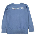 Just Cavalli Cardigan tinta unita con Logo Azzurro per Bambina JGA26012CD AZZURRO JUST CAVALLI 
