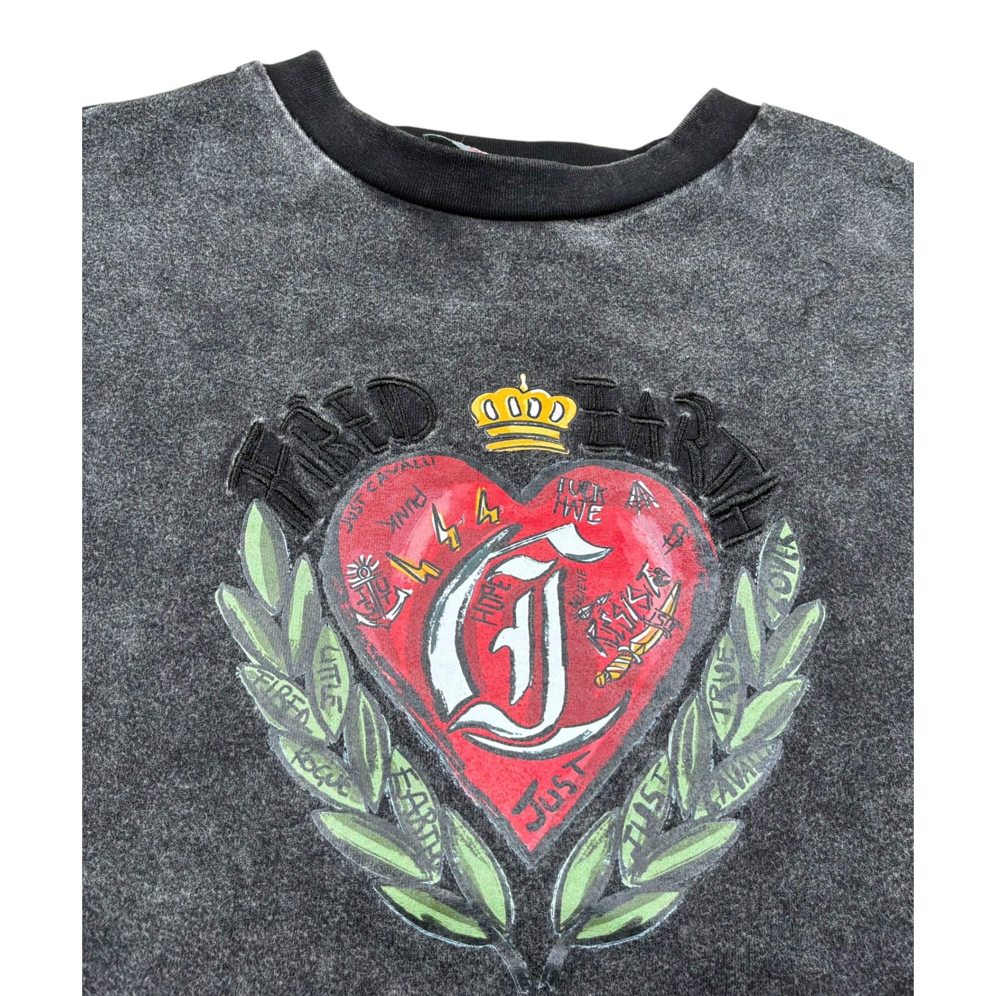 Just Cavalli T-Shirt Girocollo tinta unita con Stampa Nero per Bambina JGA26028TS NERO JUST CAVALLI 