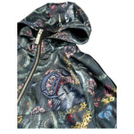 Just Cavalli Felpa con Zip E Cappuccio Stampa Fantasia Multicolor per Bambina JGA26036FE MULTICOLOR JUST CAVALLI 