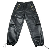 Just Cavalli Pantalone tinta unita In Ecopelle Nero per Bambina JGA26069PAP NERO JUST CAVALLI 