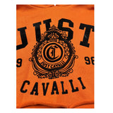 Just Cavalli Felpa Chiusa con Cappuccio Tjnta Unita Arancione per Bambina JGA26098FE ARANCIONE JUST CAVALLI 
