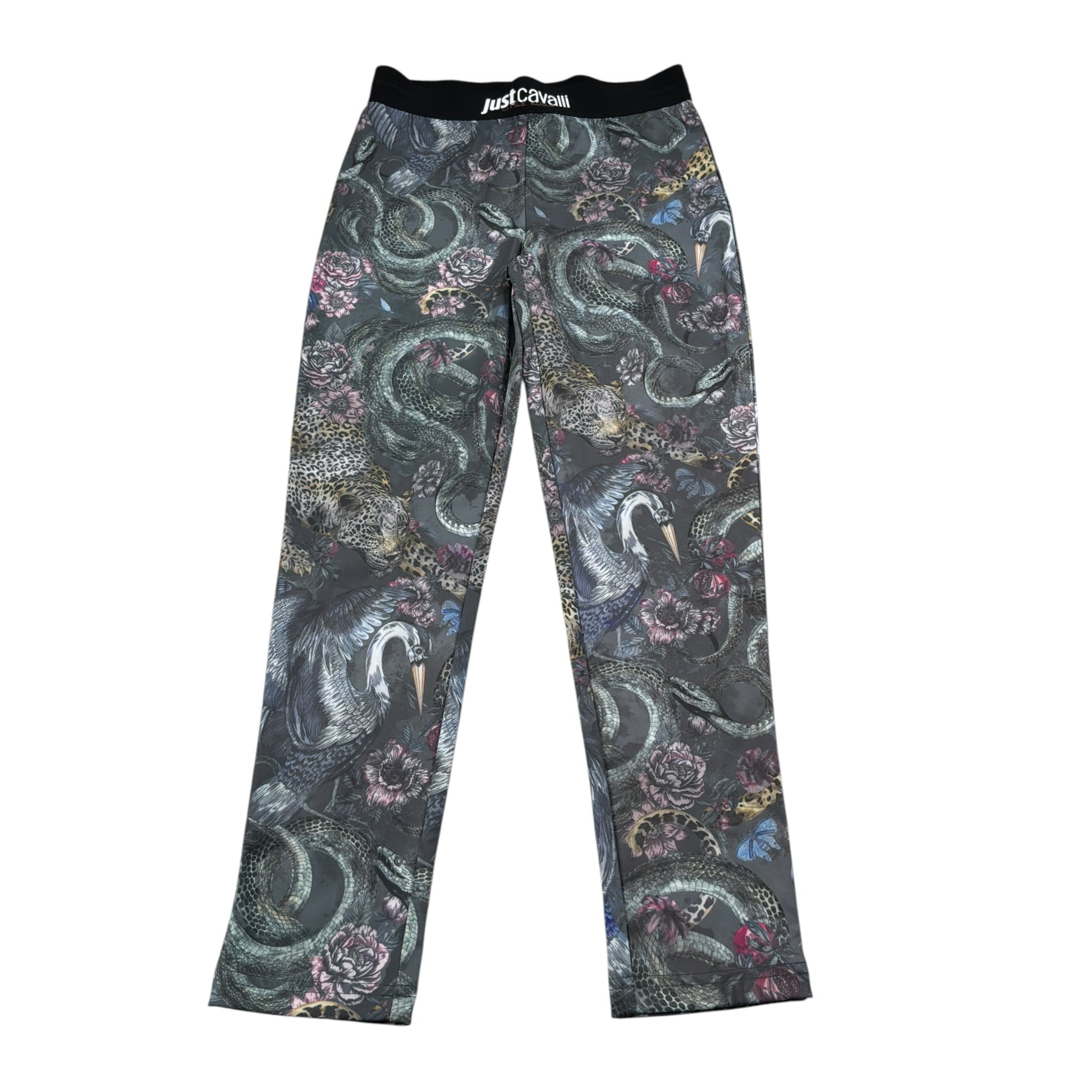 Just Cavalli Leggins Stampa Fantasia con Logo Verde per Bambina JGA26106LE VERDE JUST CAVALLI 