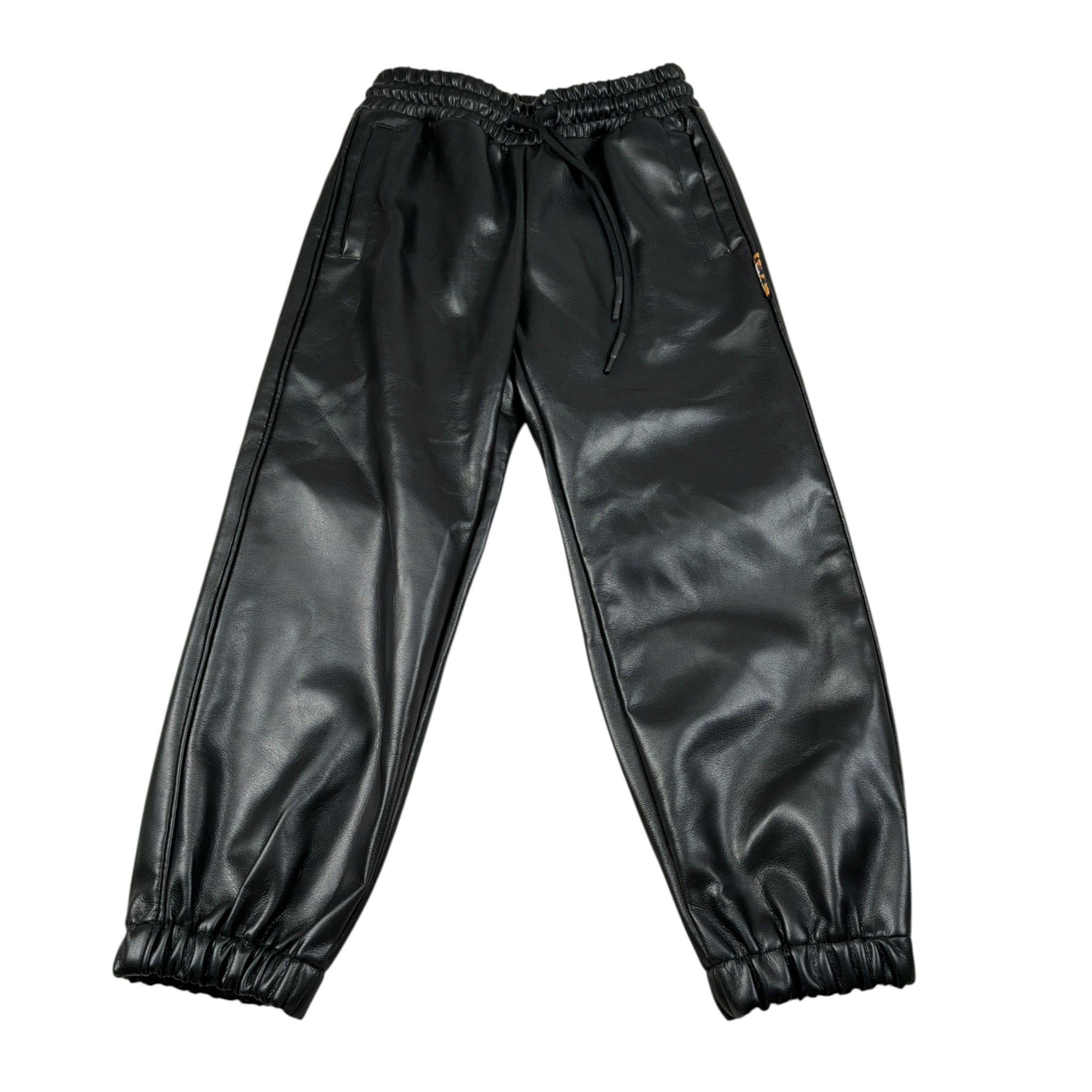 Just Cavalli Pantalone tinta unita In Ecopelle Nero per Bambina JGA26118PAP NERO JUST CAVALLI 