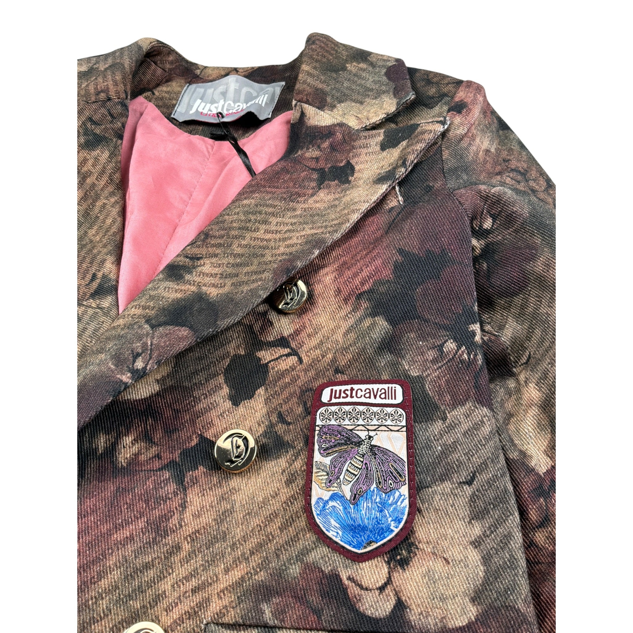 Just Cavalli Giacca Stampa Fantasia Marrone per Bambina JGA26135GC MARRONE JUST CAVALLI 
