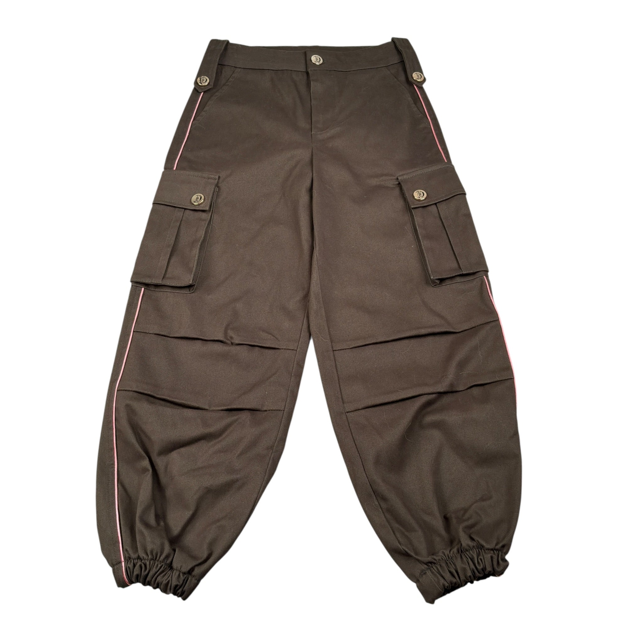 Just Cavalli Pantalone Tinta Jnita con Tasconi Marrone per Bambina JGA26144PA MARRONE JUST CAVALLI 