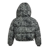 Just Cavalli Giubbino Stampa Fantasia con Cappuccio Nero per Bambina JGA26157PI NERO JUST CAVALLI 