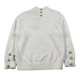 Just Cavalli Maglia Mezzo Collo tinta unita con Ricamo Logo Panna per Bambina JGA26166MA PANNA JUST CAVALLI 