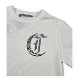Just Cavalli T-Shirt Girocollo tinta unita con Brillantini Bianco per Bambina JGA26171TS BIANCO JUST CAVALLI 