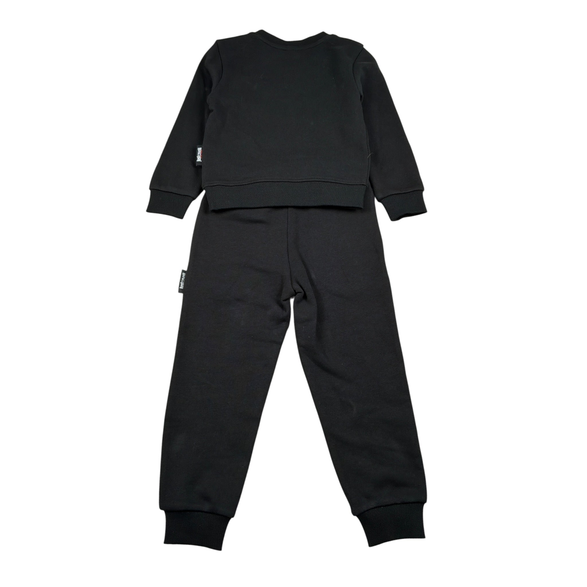 Just Cavalli Completo 2 Pezzi Felpa-Pantalone tinta unita Nero per Neonato JIA26001CF NERO JUST CAVALLI 