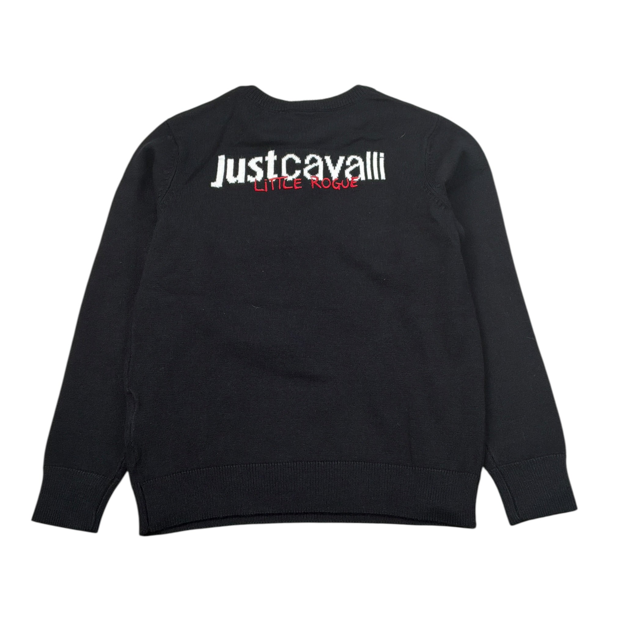 Just Cavalli Maglia tinta unita con Stampa Nero per Neonato JIA26002MA NERO JUST CAVALLI 