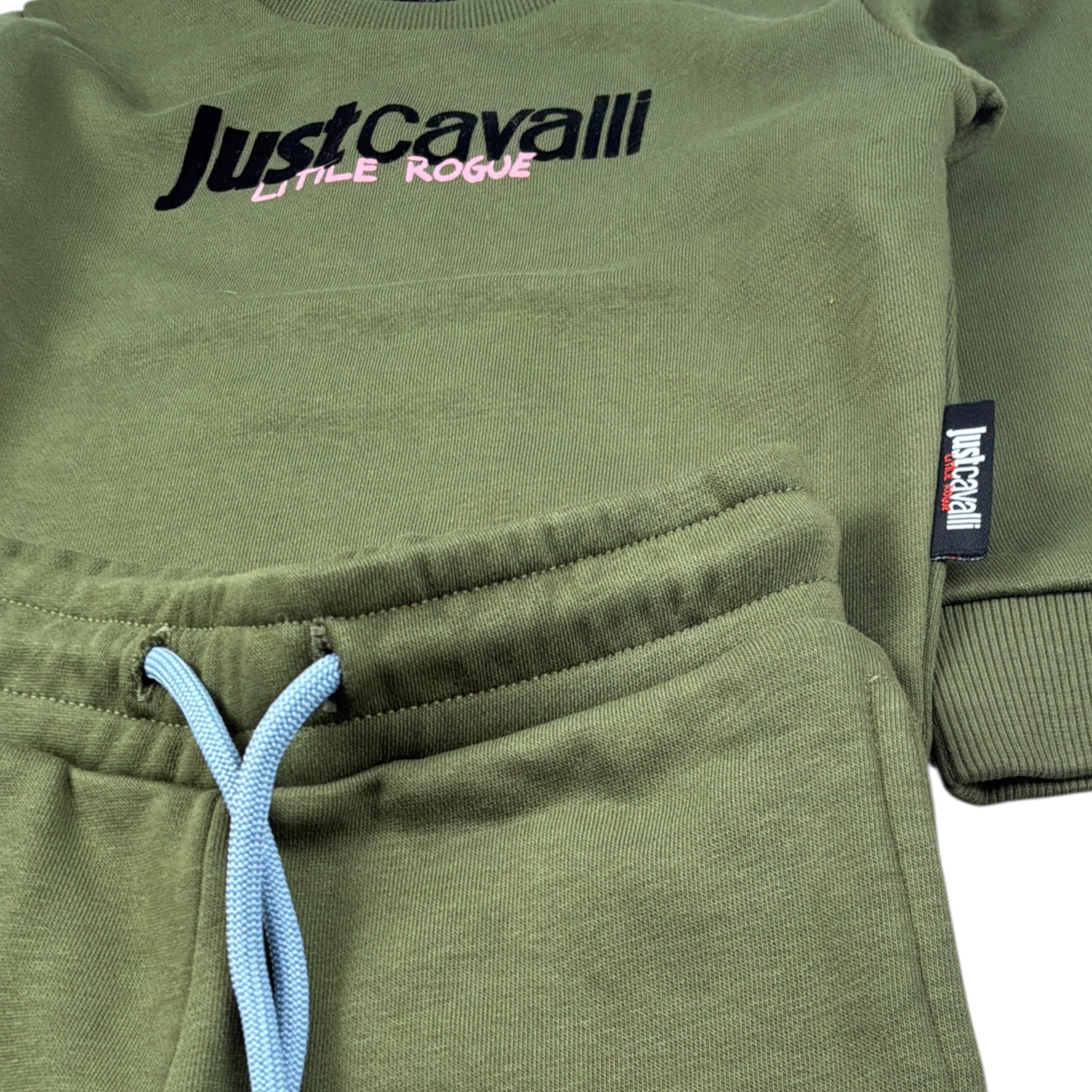 Just Cavalli Completo 2Pz Felpa-Pantalone tinta unita Verde per Neonata JIA26004CF VERDE JUST CAVALLI 