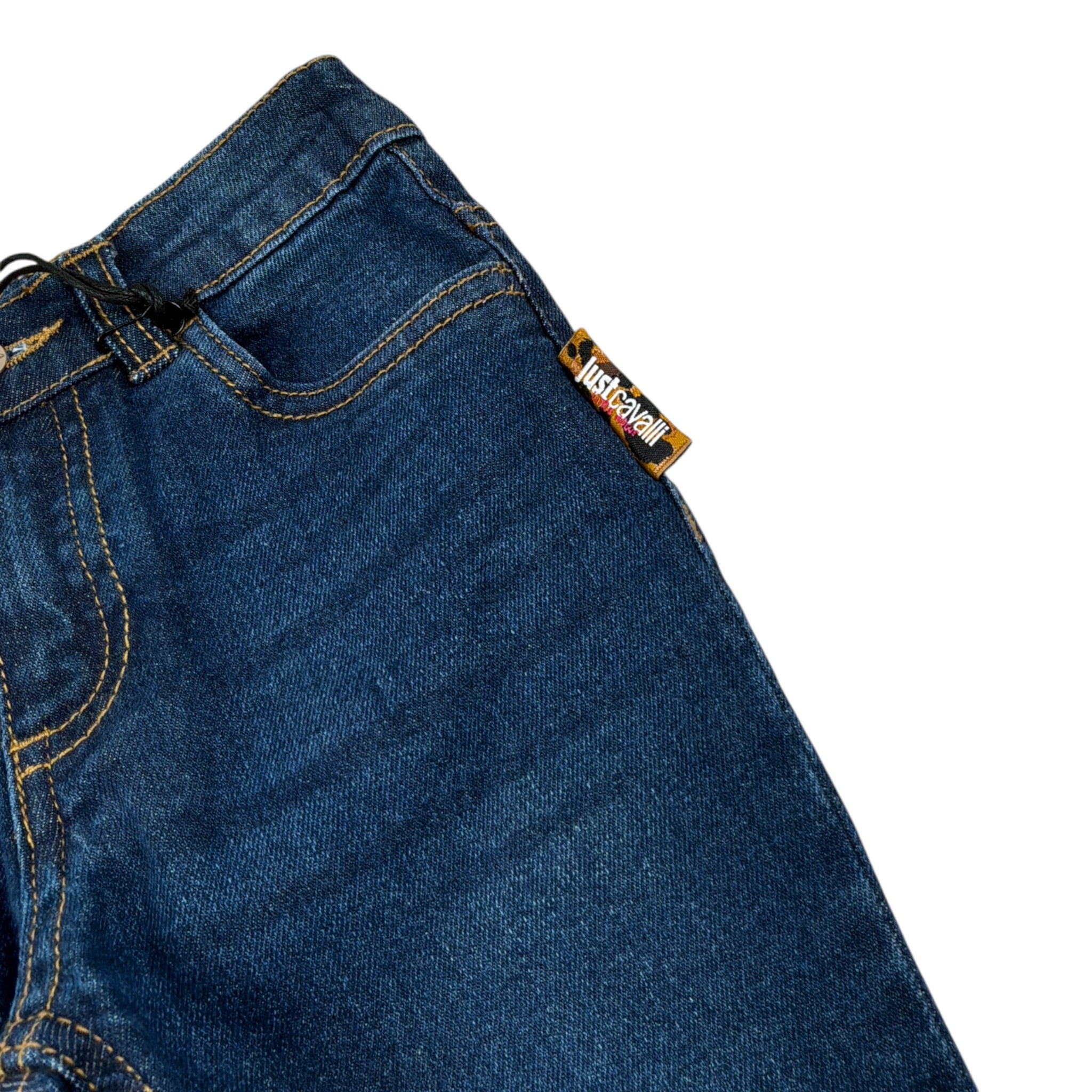 Just Cavalli Jeans tinta unita con Girovita Regolabile Blu per Neonata JIA26018JE BLU JUST CAVALLI 