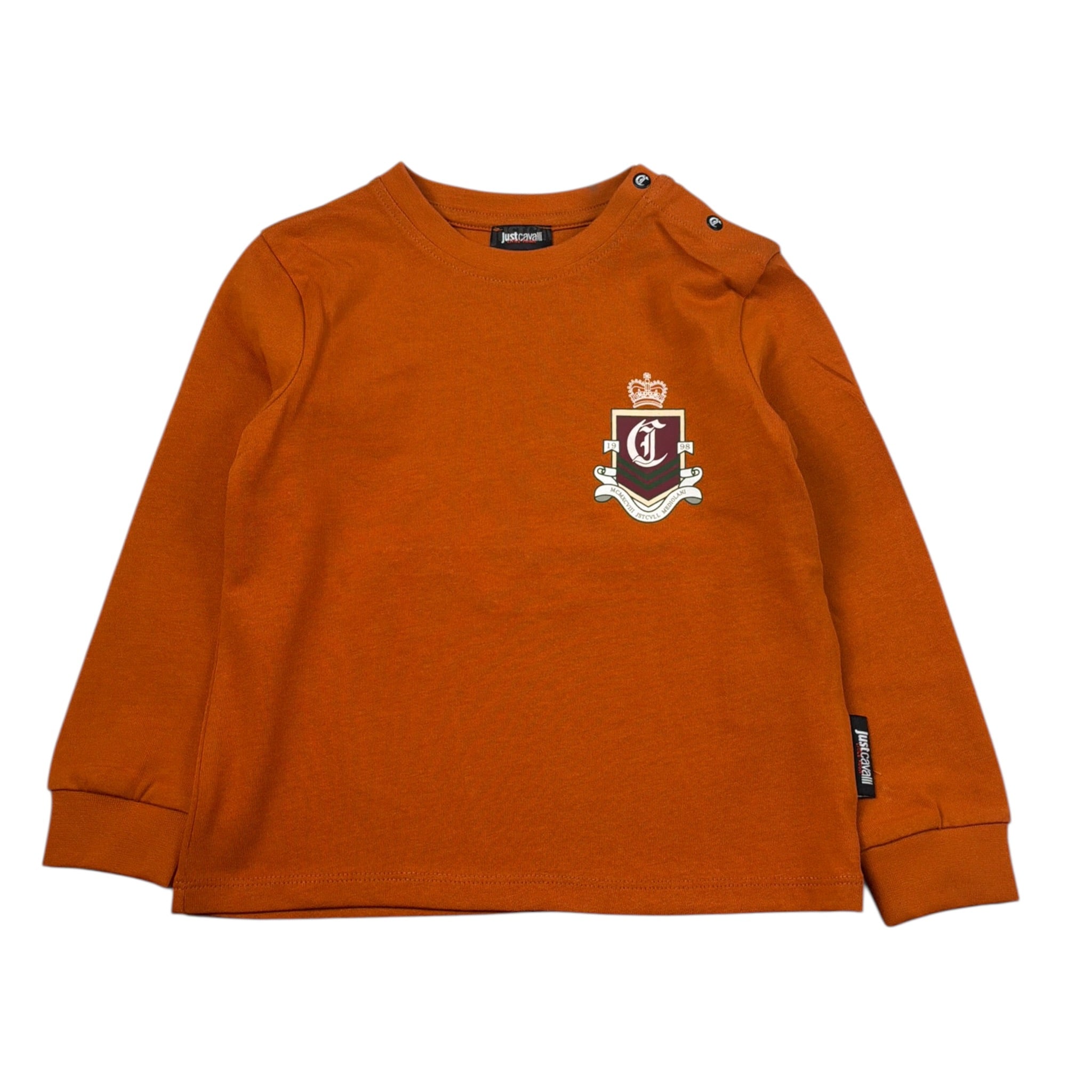 Just Cavalli Shirt tinta unita con Stampa Arancione per Neonato JIA26038TS ARANCIONE JUST CAVALLI 