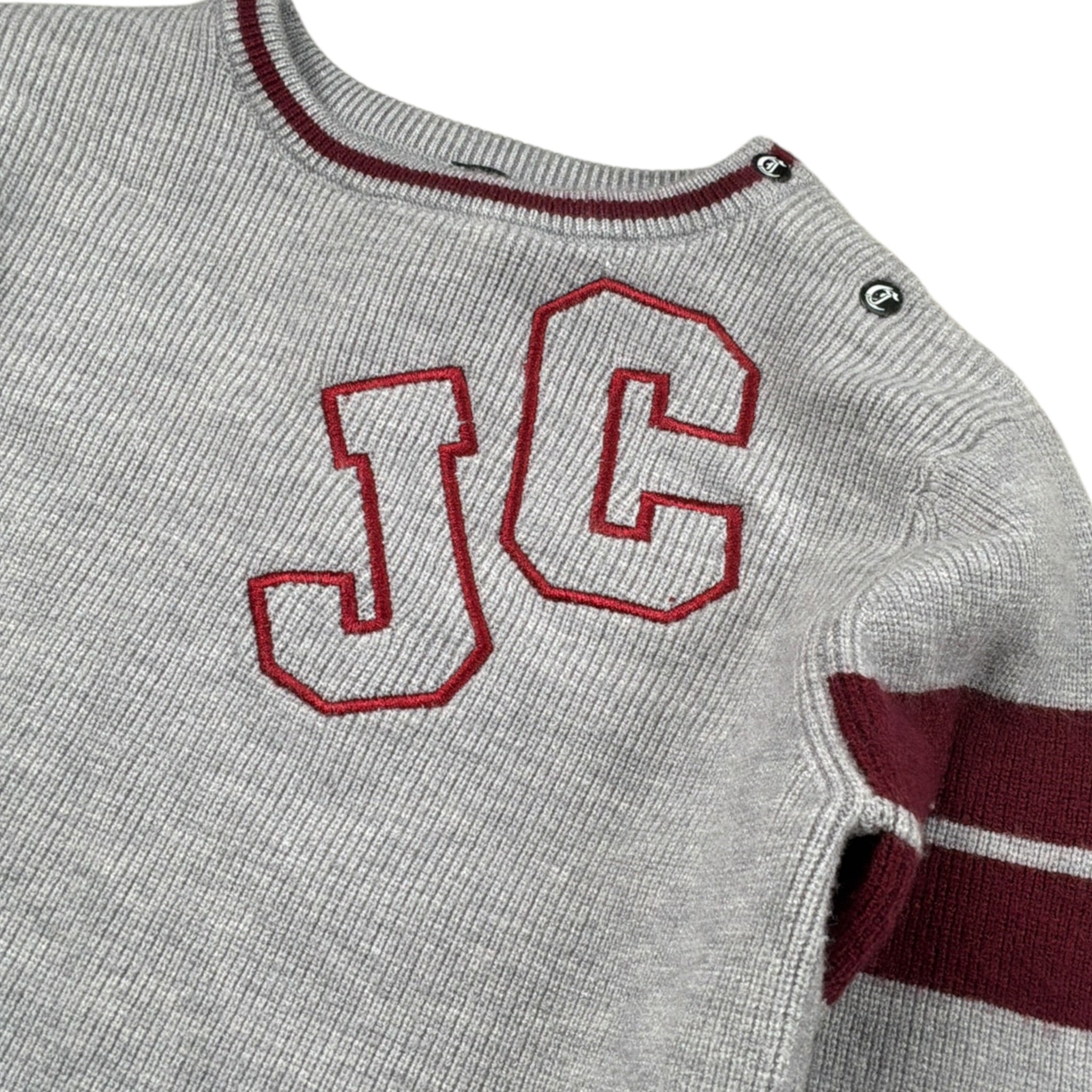 Just Cavalli Maglia tinta unita con Stampa Grigio per Neonato JIA26057MA GRIGIO JUST CAVALLI 