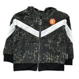 Just Cavalli Felpa tinta unita con Zip Cappuccio E Fantasia Nero per Neonata JIA26062FE NERO JUST CAVALLI 