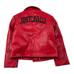 Just Cavalli Giubbino tinta unita In Ecopelle Rosso per Neonata JIA26075GB ROSSO JUST CAVALLI 