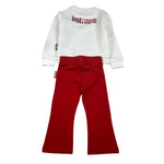 Just Cavalli Completo 2Pz Felpa-Leggins A Zampa Bianco/Rosso per Neonata JIA26089CF BIANCO/ROSSO JUST CAVALLI 