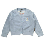 Just Cavalli Cardigan tinta unita con Stampa Azzurro per Neonato JIA26124CD AZZURRO JUST CAVALLI 