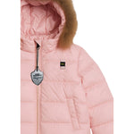 Blauer Giubbino tinta unita con Cappuccio Rosa per Neonata 22WBBXC024338 ROSA BLAUER 