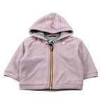 K-Way Felpa con Zip E Cappuccio tinta unita Rosa per Neonata K1124KW ROSA K-WAY 