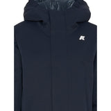 K-Way Giubbino tinta unita con Zip E Cappuccio Blu per Bambino K1128FW BLU K-WAY 