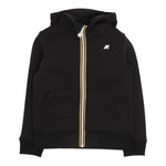 K-Way Felpa con Zip E Cappuccio tinta unita Nero per Bambino K2124RWX NERO K-WAY 