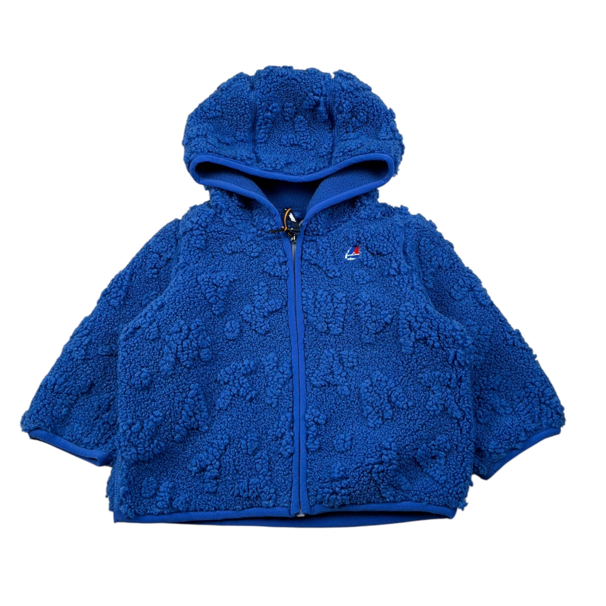 K-Way Felpa con Zip E Cappuccio tinta unita Cobalto per Neonato K21524WO COBALTO K-WAY 