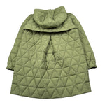 K-Way Giubbino Modello Lungo tinta unita con Cappuccio Verde per Bambino K3157KW VERDE K-WAY 