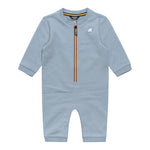 K-Way Tutina Manica Lunga tinta unita con Cappello Azzurro per Neonato K3161WO AZZURRO K-WAY 