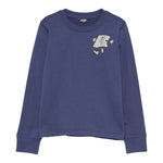 K-Way Shirt Girocollo tinta unita con Logo Blu per Bambino K4125SW BLU K-WAY 