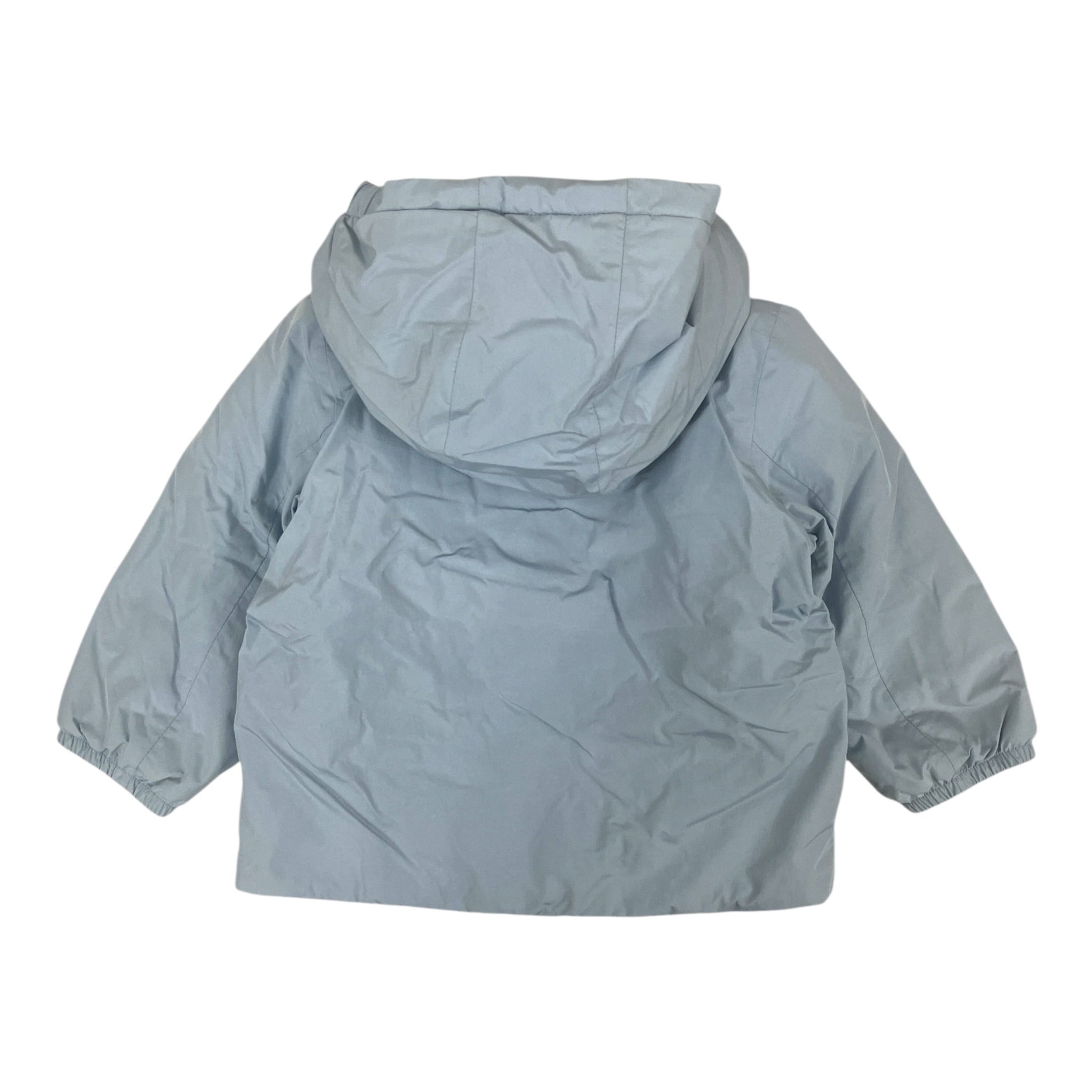 K-Way Giubbino tinta unita con Cappuccio Azzurro per Neonato K4137VWX AZZURRO K-WAY 