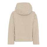K-Way Giubbino tinta unita Foderato con Zip E Cappuccio Beige per Bambino K4137WWX BEIGE K-WAY 