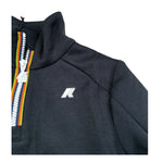 K-Way Felpa Chiusa tinta unita con Mezza Zip Nero per Bambina K41418W NERO K-WAY 